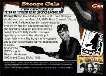 2015 RRParks Chronicles of the Three Stooges - Stooge Gals #G55 Connie Cezon Back