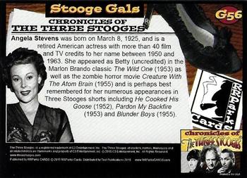 2015 RRParks Chronicles of the Three Stooges - Stooge Gals #G56 Angela Stevens Back