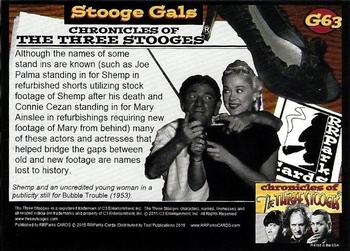 2015 RRParks Chronicles of the Three Stooges - Stooge Gals #G63 Beverly Thomas Back