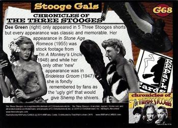 2015 RRParks Chronicles of the Three Stooges - Stooge Gals #G68 Dee Green Back