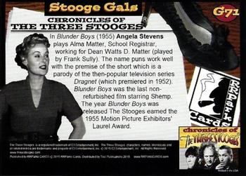 2015 RRParks Chronicles of the Three Stooges - Stooge Gals #G71 Angela Stevens Back