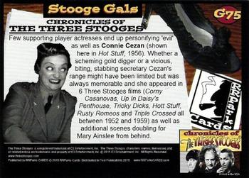 2015 RRParks Chronicles of the Three Stooges - Stooge Gals #G75 Connie Cezan Back