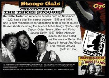 2015 RRParks Chronicles of the Three Stooges - Stooge Gals #G76 Harriette Tarler Back