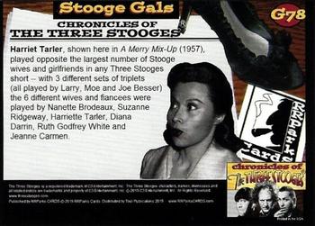 2015 RRParks Chronicles of the Three Stooges - Stooge Gals #G78 Harriette Tarler Back