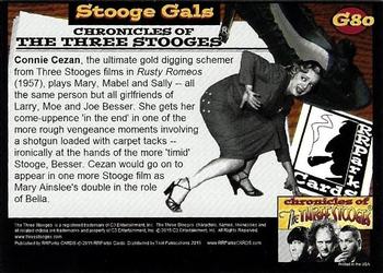 2015 RRParks Chronicles of the Three Stooges - Stooge Gals #G80 Connie Cezan Back