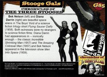 2015 RRParks Chronicles of the Three Stooges - Stooge Gals #G84 Bek Nelson / Diana Darrin / Gail Bonney Back