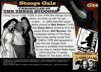2015 RRParks Chronicles of the Three Stooges - Stooge Gals #G85 Bek Nelson / Diana Darrin Back