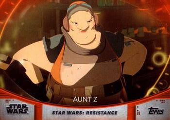 2020 Topps Women of Star Wars - Orange #6 Aunt Z Front