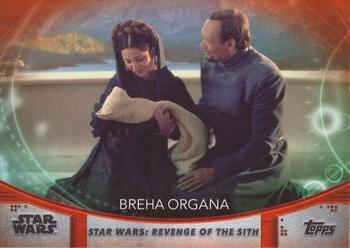 2020 Topps Women of Star Wars - Orange #12 Breha Organa Front