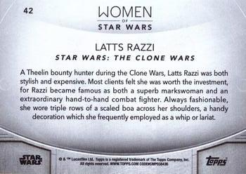 2020 Topps Women of Star Wars - Orange #42 Latts Razzi Back