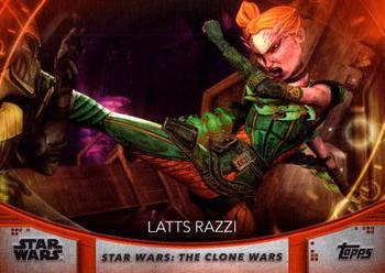 2020 Topps Women of Star Wars - Orange #42 Latts Razzi Front