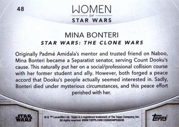 2020 Topps Women of Star Wars - Orange #48 Mina Bonteri Back