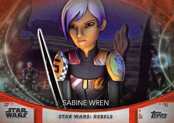 2020 Topps Women of Star Wars - Orange #72 Sabine Wren Front
