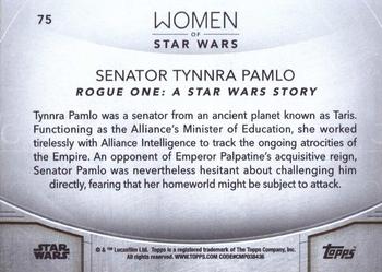 2020 Topps Women of Star Wars - Orange #75 Senator Tynnra Pamlo Back