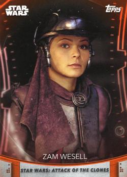 2020 Topps Women of Star Wars - Orange #99 Zam Wesell Front