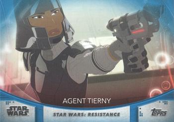 2020 Topps Women of Star Wars - Blue #3 Agent Tierny Front