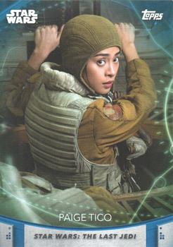 2020 Topps Women of Star Wars - Blue #58 Paige Tico Front