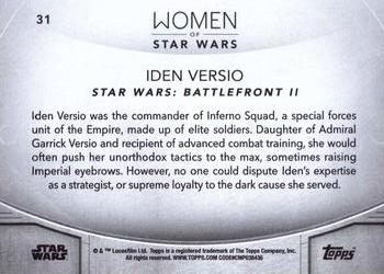 2020 Topps Women of Star Wars - Green #31 Iden Versio Back