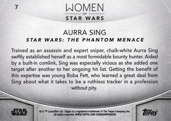 2020 Topps Women of Star Wars - Purple #7 Aurra Sing Back