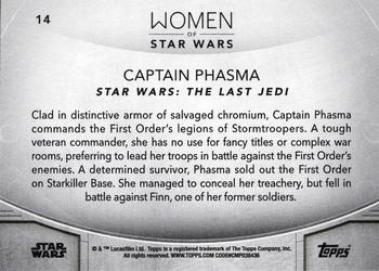 2020 Topps Women of Star Wars - Purple #14 Captain Phasma Back