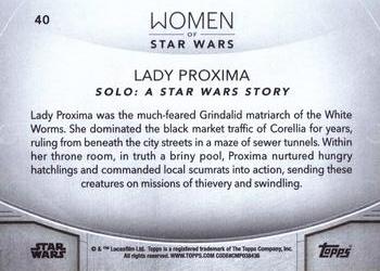 2020 Topps Women of Star Wars - Purple #40 Lady Proxima Back