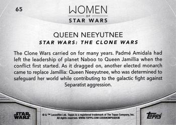 2020 Topps Women of Star Wars - Purple #65 Queen Neeyutnee Back