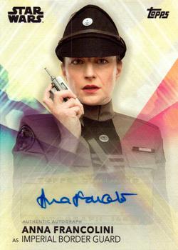 2020 Topps Women of Star Wars - Autographs #A-AF Anna Francolini Front