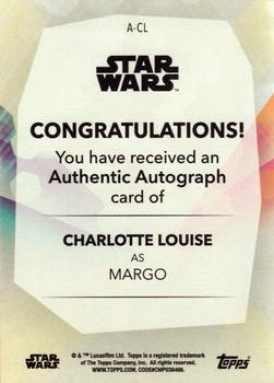 2020 Topps Women of Star Wars - Autographs #A-CL Charlotte Louise Back