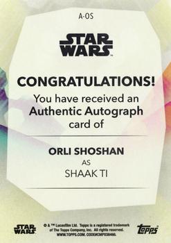 2020 Topps Women of Star Wars - Autographs #A-OS Orli Shoshan Back