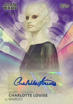 2020 Topps Women of Star Wars - Autographs Purple #A-CL Charlotte Louise Front