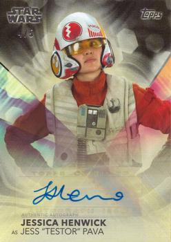 2020 Topps Women of Star Wars - Autographs Black #A-JH Jessica Henwick Front