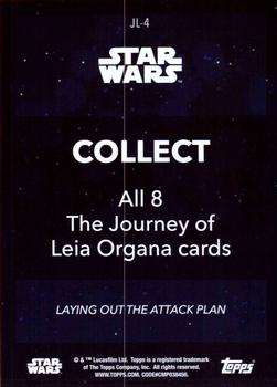 2020 Topps Women of Star Wars - The Journey of Leia Organa #JL-4 Laying out the Attack Plan Back