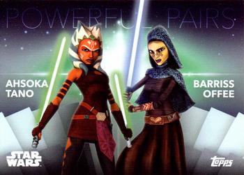 2020 Topps Women of Star Wars - Powerful Pairs #PP-5 Ahsoka Tano / Barriss Offee Front