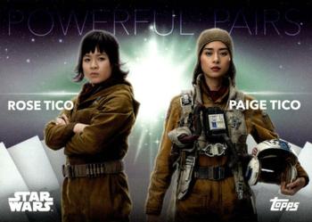 2020 Topps Women of Star Wars - Powerful Pairs #PP-11 Rose Tico / Paige Tico Front