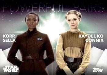 2020 Topps Women of Star Wars - Powerful Pairs #PP-17 Korr Sella / Kaydel Ko Connix Front