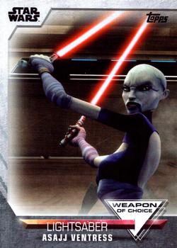 2020 Topps Women of Star Wars - Weapon of Choice #WC-3 Asajj Ventress Front