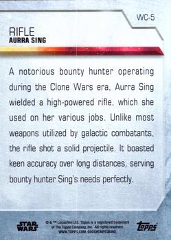 2020 Topps Women of Star Wars - Weapon of Choice #WC-5 Aurra Sing Back