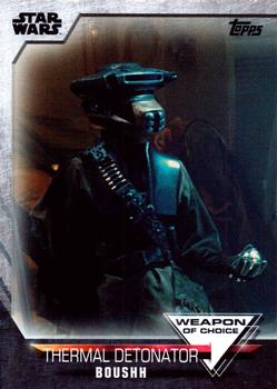 2020 Topps Women of Star Wars - Weapon of Choice #WC-8 Boushh Front