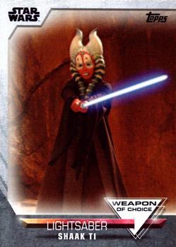 2020 Topps Women of Star Wars - Weapon of Choice #WC-10 Shaak Ti Front