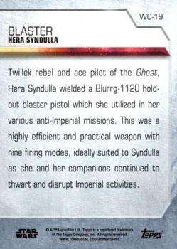 2020 Topps Women of Star Wars - Weapon of Choice #WC-19 Hera Syndulla Back