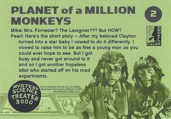 2019 RRParks Mystery Science Theater 3000 Series Three - Planet of a Million Monkeys #2 Mike: Mrs. Forrester? The Lawgiver??? But HOW? Back
