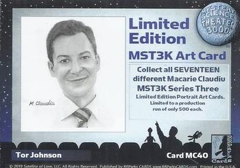 2019 RRParks Mystery Science Theater 3000 Series Three - Macarie Claudiu Art #MC40 Tor Johnson Back