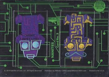 2019 RRParks Mystery Science Theater 3000 Series Three - Nanites Total Punch Outs #3 Purple / Gold Front
