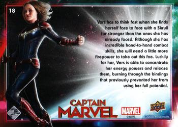 2020 Upper Deck Marvel Avengers Endgame & Captain Marvel - Captain Marvel #18 Captain Marvel V Skrull Back