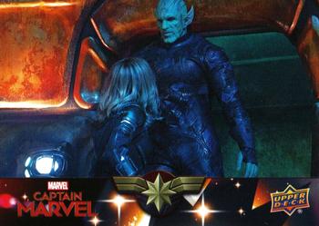 2020 Upper Deck Marvel Avengers Endgame & Captain Marvel - Captain Marvel #18 Captain Marvel V Skrull Front