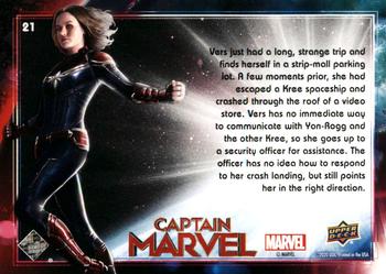2020 Upper Deck Marvel Avengers Endgame & Captain Marvel - Captain Marvel #21 Blockbuster Back