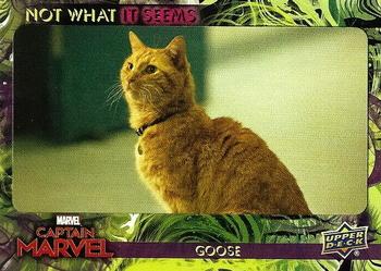 2020 Upper Deck Marvel Avengers Endgame & Captain Marvel - Captain Marvel Not What it Seems #NW-1 Goose Front