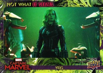 2020 Upper Deck Marvel Avengers Endgame & Captain Marvel - Captain Marvel Not What it Seems #NW-4 Vers Front