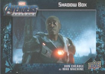 2020 Upper Deck Marvel Avengers Endgame & Captain Marvel - Shadowbox #SB-12 Don Cheadle Front