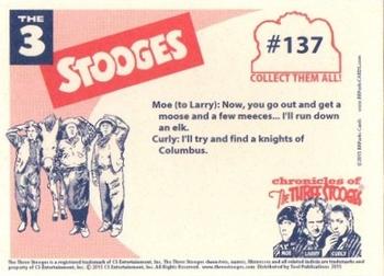 2015 RRParks Chronicles of the Three Stooges - Retro-Stalgic 50's Old School #137 Curly Howard Back